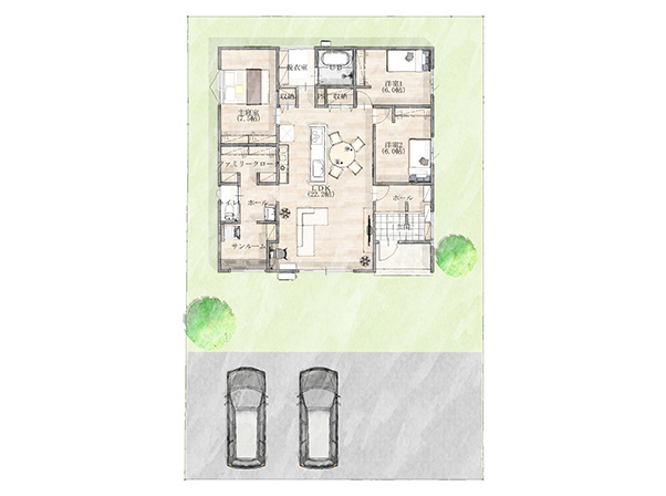区民広場そば8区画No.7